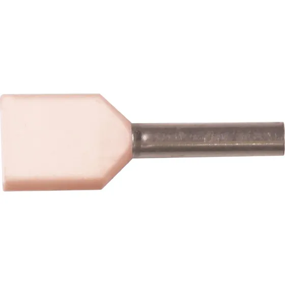 Iso. twin-terminalrør 2x0,5mm² l6 hvid A0,5-6ETT2