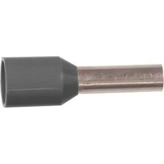 ABIKO KA2,5-8ETT Isoleret terminalrør, 2,5mm2, Grå, 8mm
