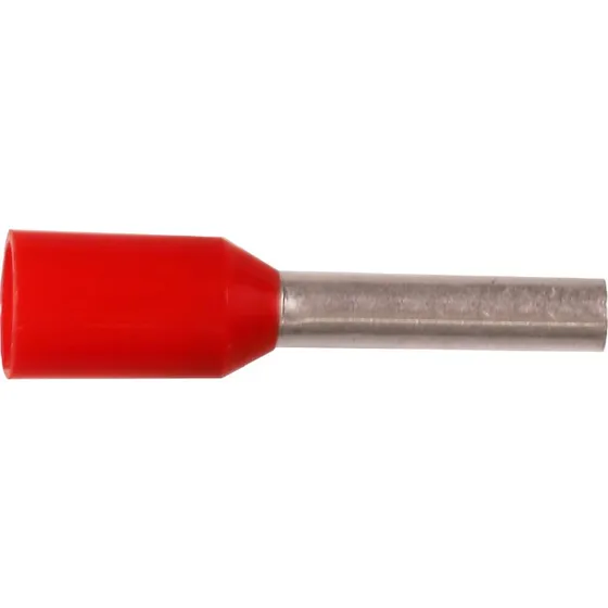 Iso. terminalrør 1mm² l8 rød A1-8ETD