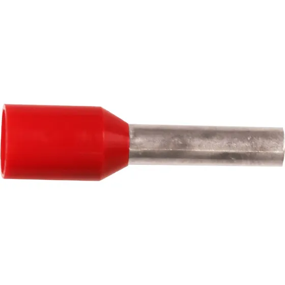 Iso. terminalrør 1,5mm² l10 rød A1,5-10ET