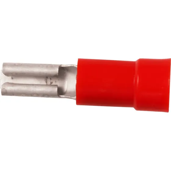 Iso. spademuffe 0,5-1,5mm² 6,3x0,8 rød A1507FLST
