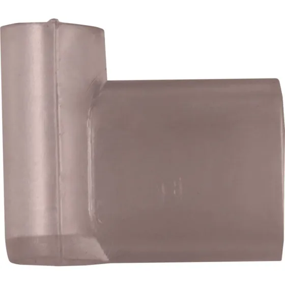 Isolationsmuffe til 90° spadestik 6,3mm - Transparent PVC