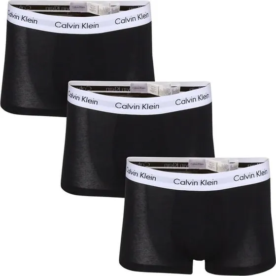 Calvin Klein Low Rise Trunk Stretch 3-pak, sort
