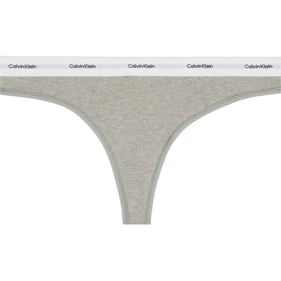 Calvin Klein Ribbet Thong, Grey Heather, L