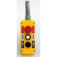 Kontrolboks med 2 knapper + stop (2x1NO + stop 2NC)