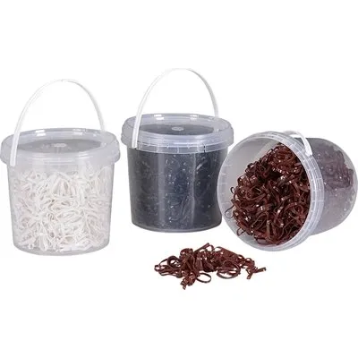 Silicone elastikker 1500stk. Sort