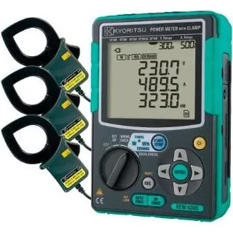 Kyoritsu 6305 3-faset mini energianalysator m. 500A strømtænger