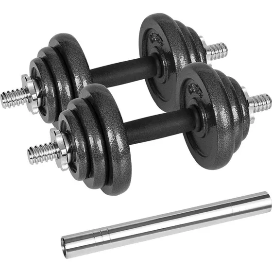 Rebel Active Justerbare Håndvægte 20 kg med stang