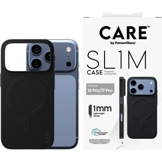 PanzerGlass CARE SL1M Mobilcover - Sort - MagSafe