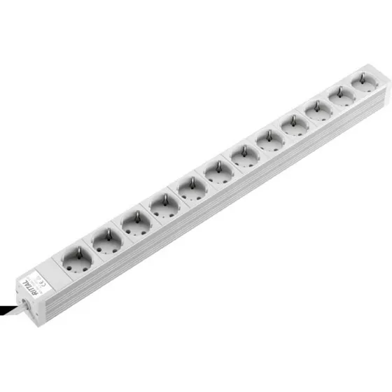 Rittal 7240310 Rack Strømskinne til 19" - 2m (12x Type D)