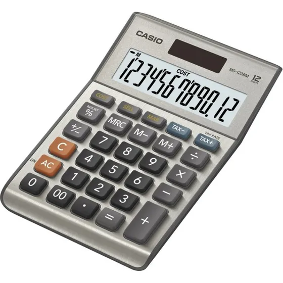 Casio MS-120BM Lommeregner med 12 cifre og metalcover