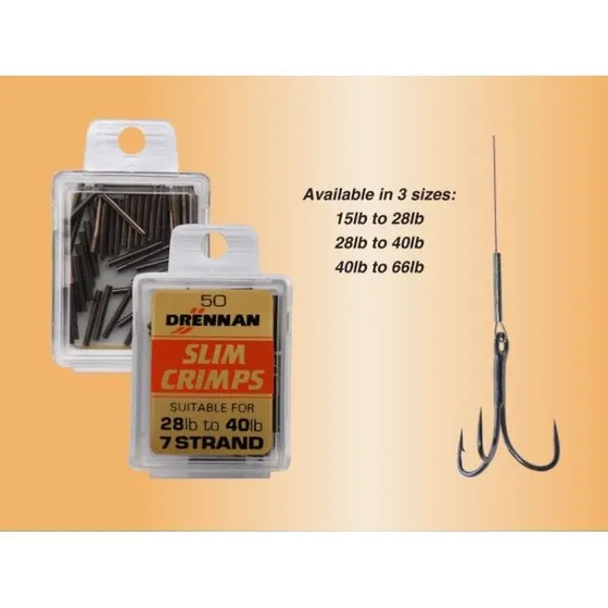 Drennan Slim Crimps - 50 stk.