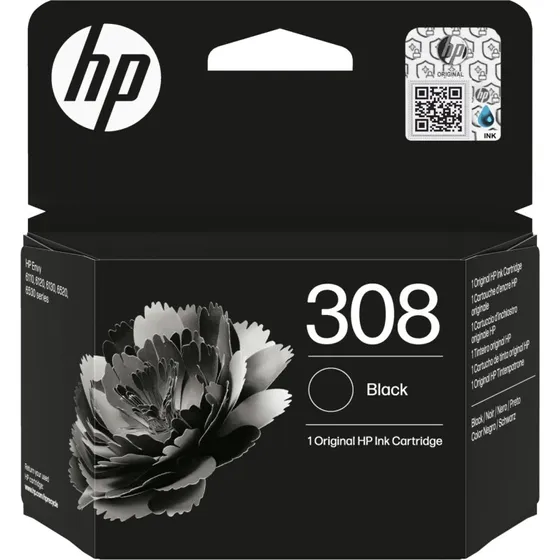 HP 308 blækpatron sort (original) – op til 160 sider