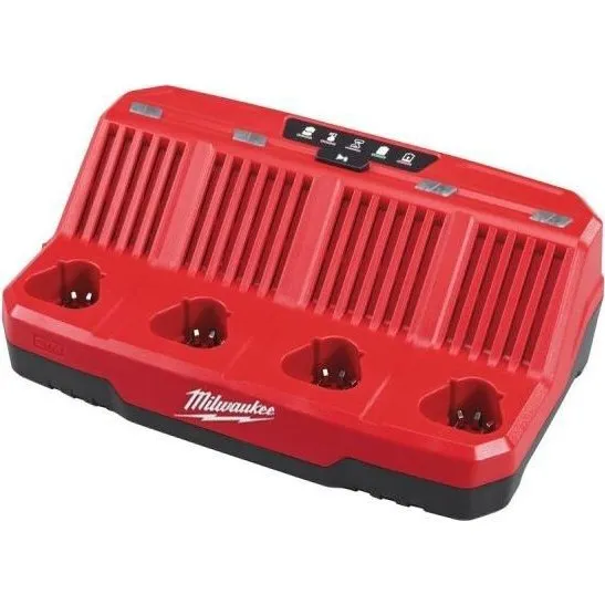 Milwaukee M12 C4 Multilader til 4 batterier (4932430554)
