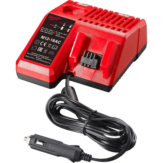 Milwaukee M12-18 AC Billader til 12V og 18V batterier
