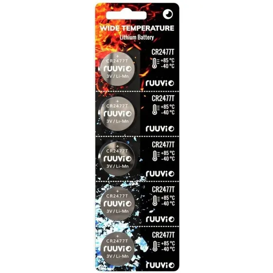 Ruuvi CR2477T batteri, 5 stk.