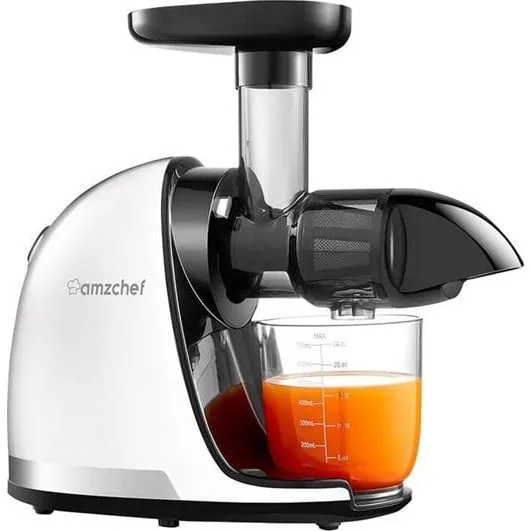 AMZCHEF 1501-WT Slow Juicer - Hvid