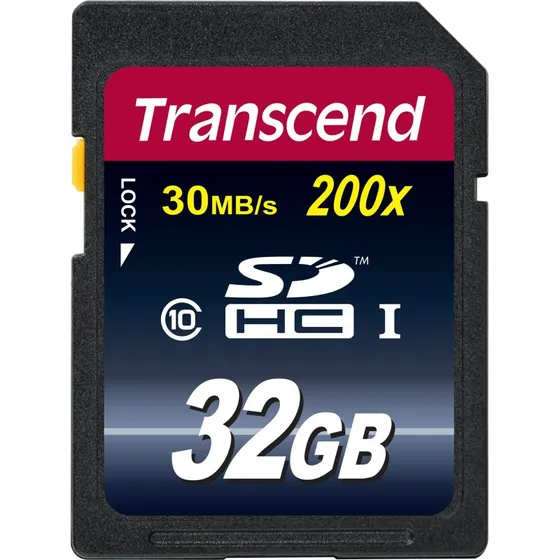 Transcend SDHC C10 Premium 32GB SDHC Flashkort