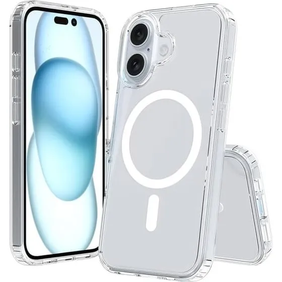 iPhone 16 Magsafe Cover - Gennemsigtig & Magnetisk