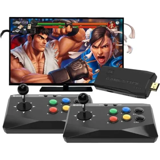 Retro TV Game Console med 20.000 spil og trådløs joystick