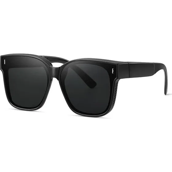 Foldbare Suncovers Solbriller Over Glasses - Sort