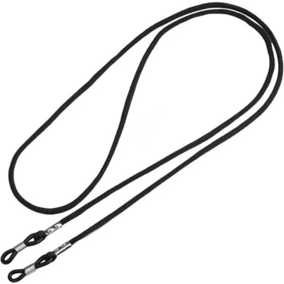 Briller streng hals rem sort - 70 cm