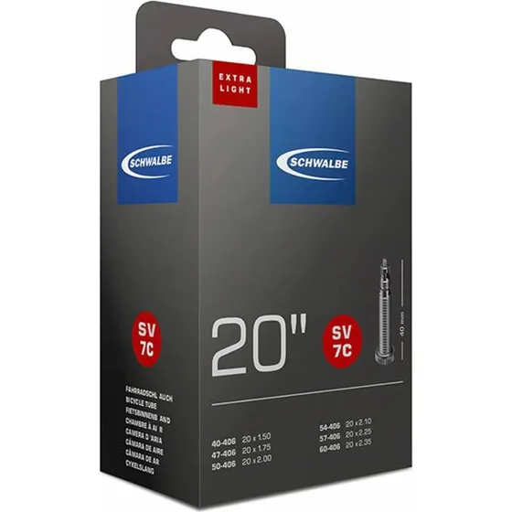 Schwalbe slange 20 x 0,90–2,35 X-Light, 40 mm racerventil