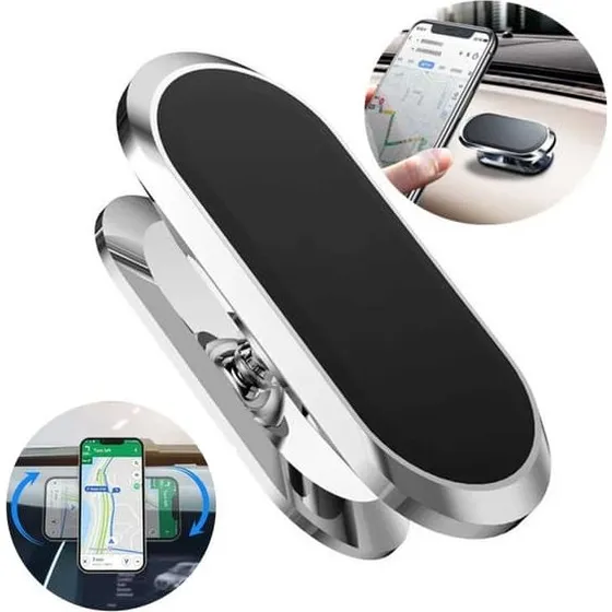 Universal 360° Magnetisk Mobilholder - Sølv