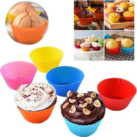 Silikone muffinforme / tyrforme - 12-pak