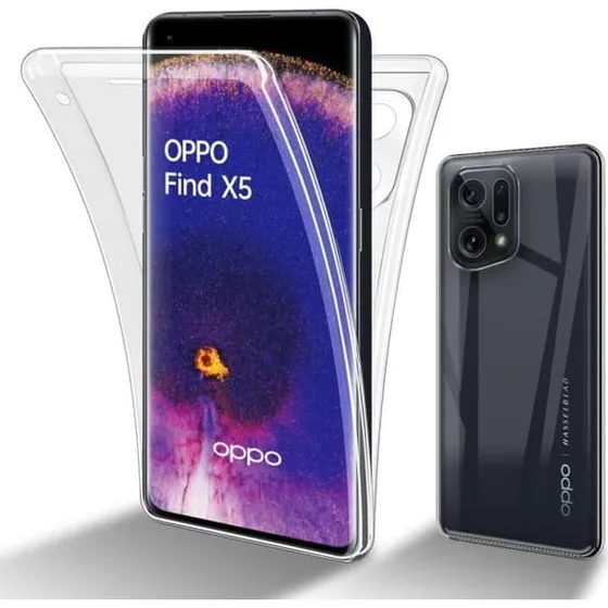 Oppo Find X5 Cover - Gennemsigtig Silikone