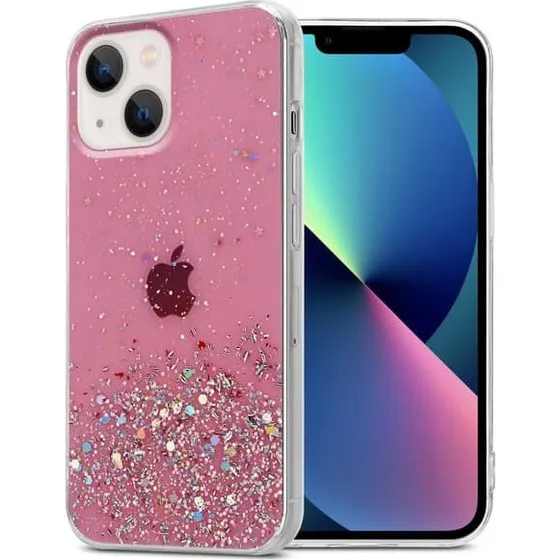 iPhone 13 Mini Glitter Cover Etui