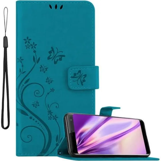 Sony Xperia XZ3 Cover med Blomster og Sommerfugle
