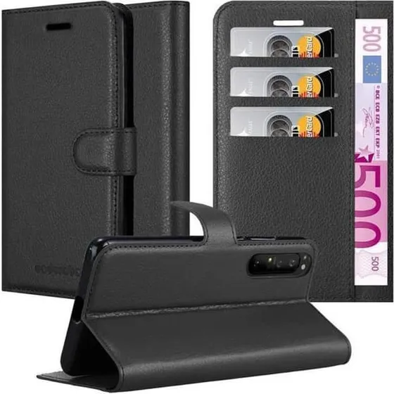 Sony Xperia 1 II Pungetui Cover Case i imiteret læder