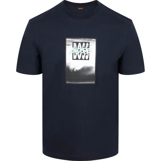BOSS T-shirt Te DJ Marineblå - XL