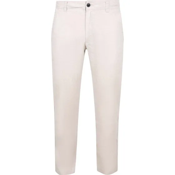 BOSS Sanderson Chino i hør-mix - Ecru/Beige - W33 L32