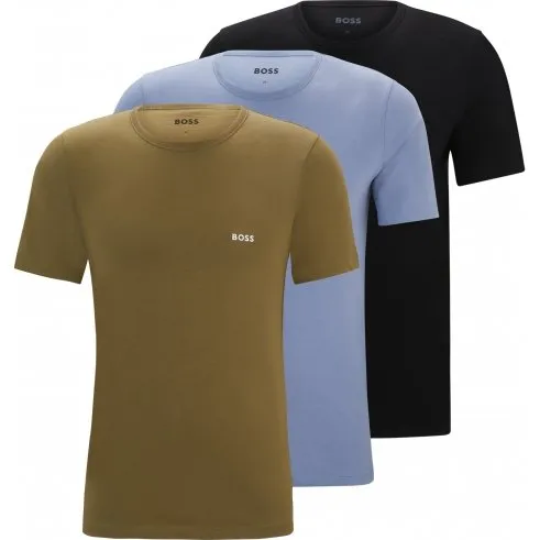 BOSS 3-pak t-shirts i multifarvet til herre