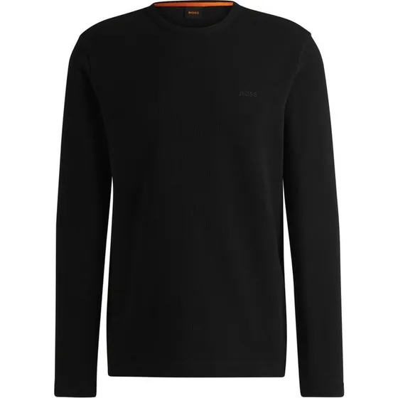 BOSS Tempesto 10262290 01 langærmet T-shirt i vaffelstruktur