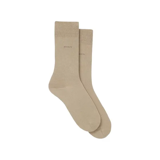 BOSS 2-pak beige bomuldsstrømper til herre