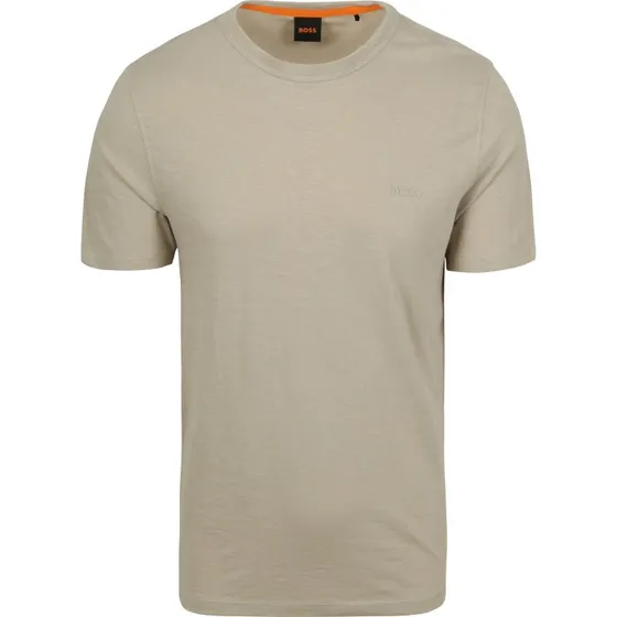 BOSS Tegood T-shirt i beige og grå - XXL