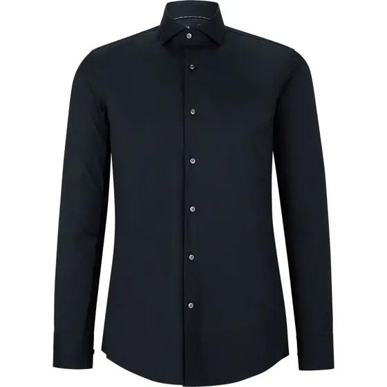 BOSS Hank Slim-Fit skjorte i sort, str. 38