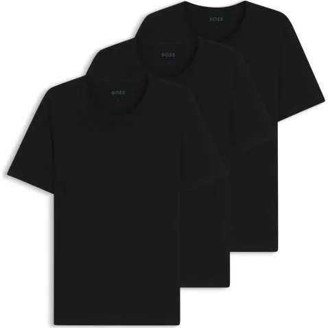 BOSS 3-pak T-shirts i sort til herre - Regular Fit