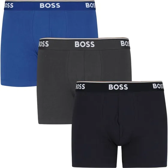 BOSS Boxershorts Power 3-pak - Blå & Grå - XXL