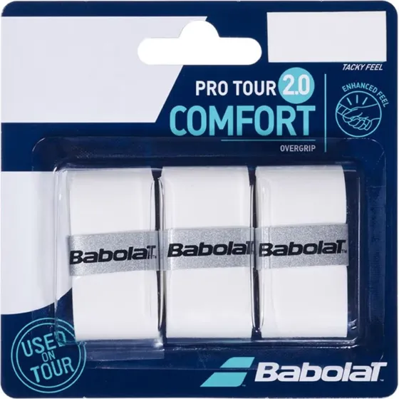Babolat Pro Tour 2.0 Overgrip 3-pak – Hvid