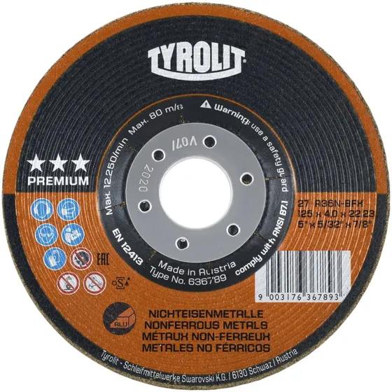 Tyrolit Premium Skrubskive 125x4x22,23 A36N-BFX