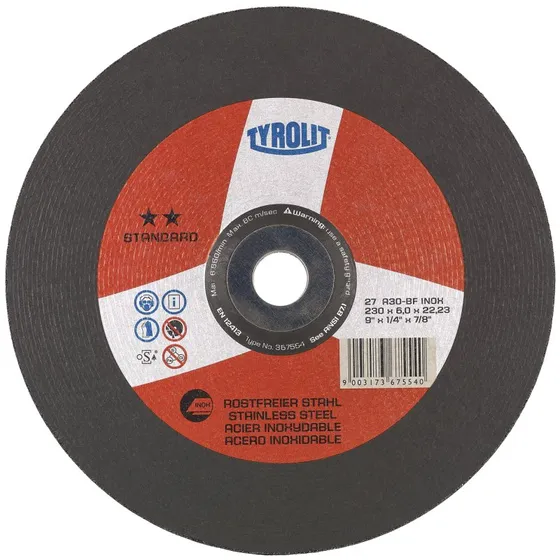 Tyrolit Skrubskive 27 230x6,0x22,23 A30R-BFR Inox