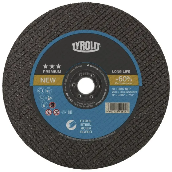 Tyrolit Premium 41F Skæreskive 230x1,9 A46S-BFP