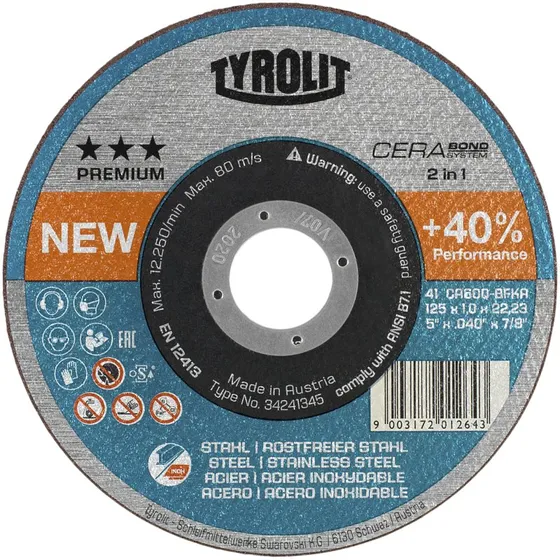 Tyrolit Skæreskive Premium 42F 150x1,6 CA46Q-BFKA
