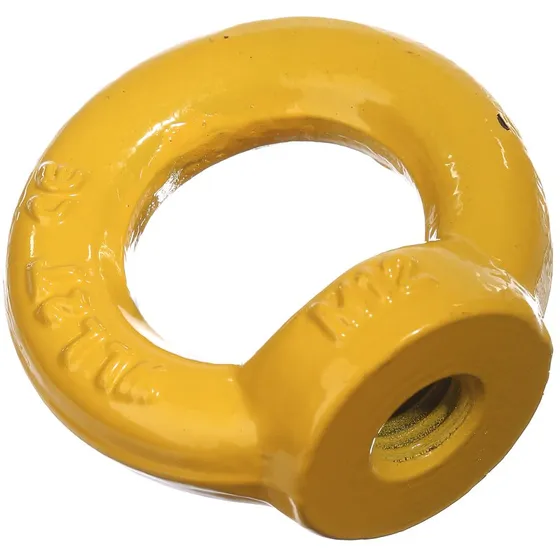 Løfte øjemøtrik kl.8 20mm gul
