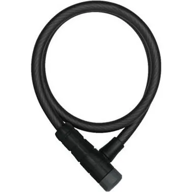 Abus 5410 Primo wirelås 85 cm med holder, sort