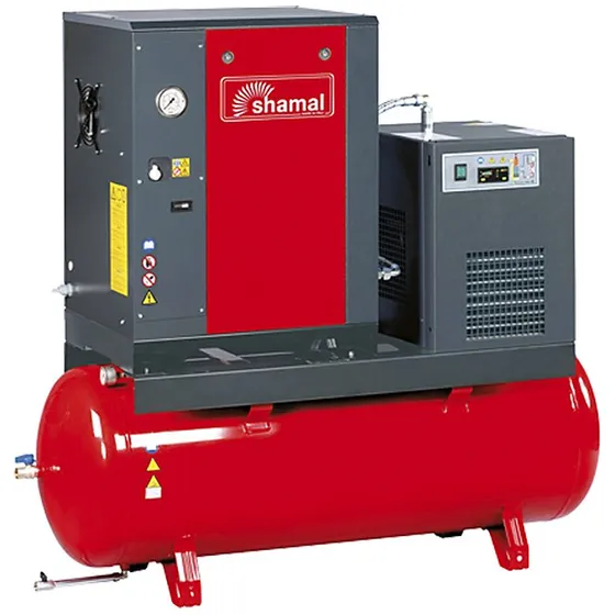 Shamal skruekompressor 5,5 hk m/tørrer 485 l/min 200L